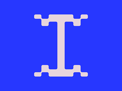 36 Days of Type || I 36 days of type 36daysoftype 36daysoftype07 abstract brand branding font geometric icon letter lettering letters logo logomark minimal pixel pixelart typography