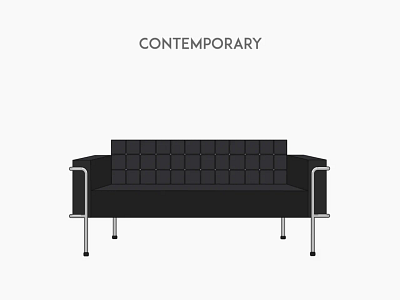 Contemporary sofa flat furniture sofa