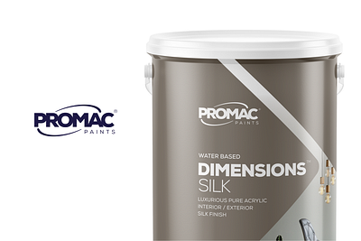 Promac Paints - Packaging Design brand identity branding corporate identity design package design paint photoshop typography