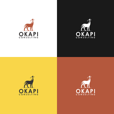 logo okapi consulting design logo logo design okapi simple logo vector