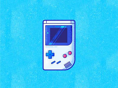 Gameboy design entertainment game gameboy grain icon illustration nintendo play player retro texture vector