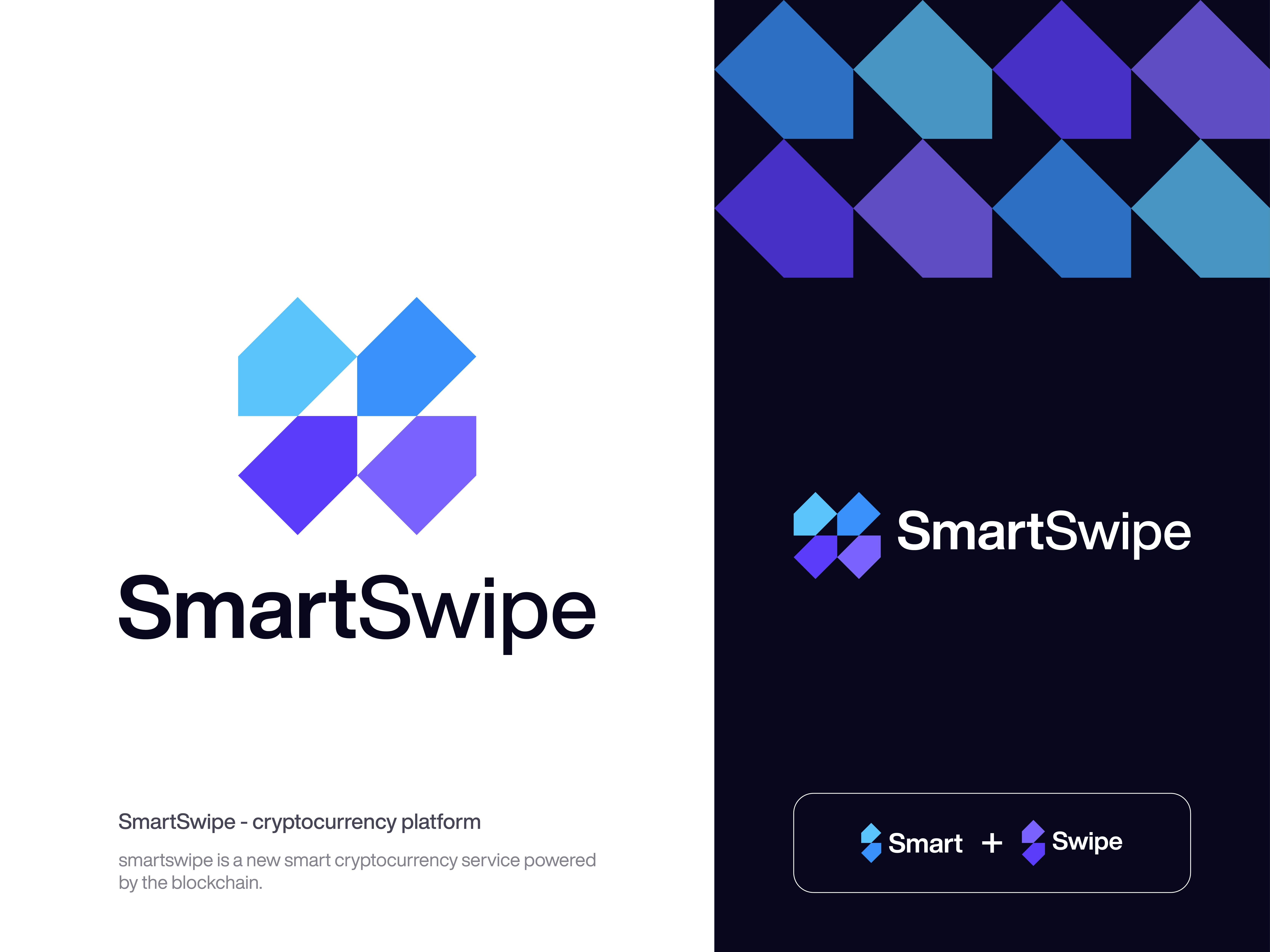 SmartSwipe - Logo Design blockchain branding branding identity coin creative logo crypto crypto logo cryptocurrency cryptocurrency logo designxpart exchange finance logo logo design modern logo s logo smartswipe startup tech technology