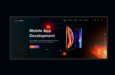 Hoverex - Web Design adobe photoshop illustration ui webdesig website