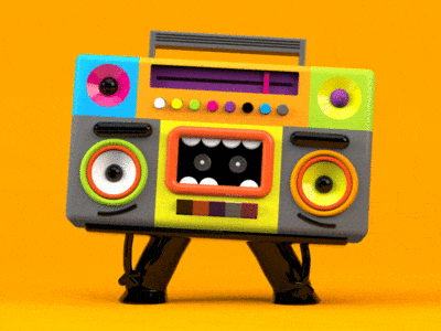 Boom box 3d animation boombox c4d c4dart character characteranimation dancing illustration illustrations maxon