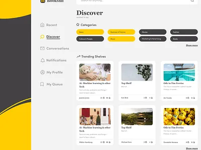 UI for Web App blog bookmark dashboard ui landing uidesign uxdesign webapp