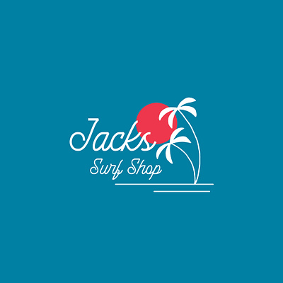 Jack's Surfboards T-Shirt Graphic action sports apparel branding design hand drawn identity illustration ipadpro logo surf typography vector