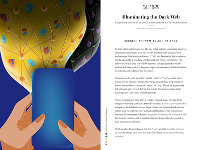 Illuminating the Dark Web -- Light vs Dark Web art background color dark digital illustration internet light procreate scientific illustration technology web web design