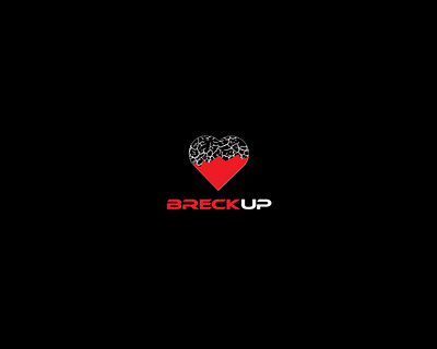 Break up artist logo breckup creative logo creative mind design illustration logo minimul logo vector