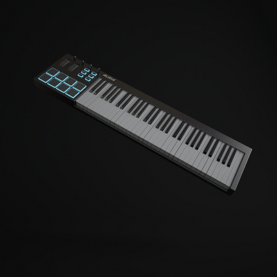 Keys 3d c4d design keyboard music vray vrayforc4d