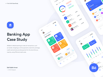 Banking App Case Study app app design app case study app concept app ui app ui design bank app banking app case study banking app case study behance design imran ios app minimal app design uiux ux