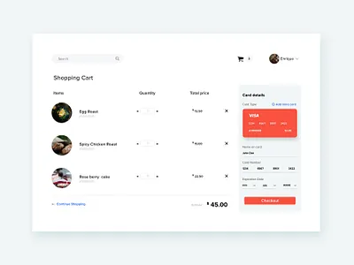 Shopping cart basket color design flat food app minimal product shopping cart xd