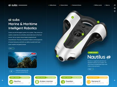 Ai-subs Marine & Maritime branding design logo sketch ui ux vector web web design web site