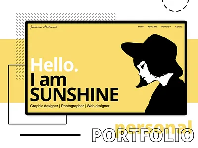 Personal portfolio - Landing page clean design designer graphic home homepage interface landingpage minimalism minimalist portoflio ui uiux user inteface ux web designer webdesign website website builder website design