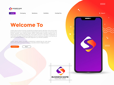 UI Design with Logo Presentation logo logo design ui design uidesign ux ux design