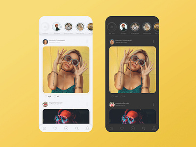 Social Media App UI design instagram interface mobile mobile app mobile design socialmedia ui ui design user experience userinterface ux uxui