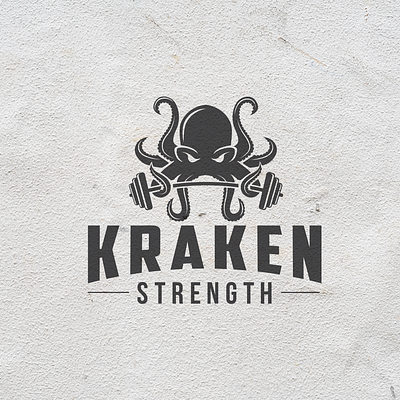 Kraken gym logo brand identity graphicdesign gym gym logo icon kraken logo logodesign octopus logo