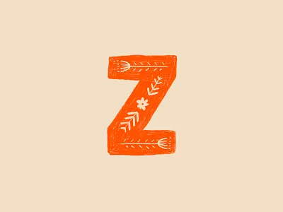 z custom lettering custom type design illustration lettering nordic procreate sketchy typography z
