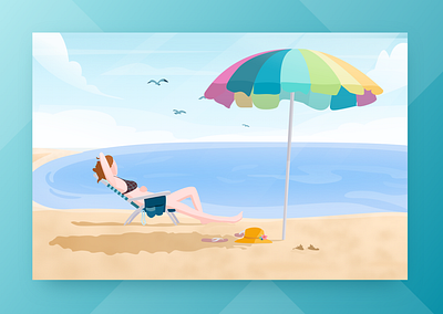 The sea design gui illustration pc ui ui design vector web