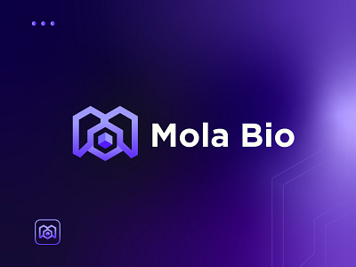 Medical tech bio blockchain brand identity cube fintech logo design medical modern saas technology