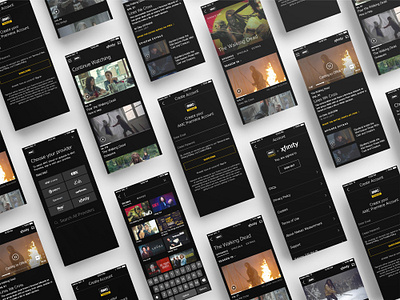 iOS Screens from AMC Brand Update animation design ios mobile ui