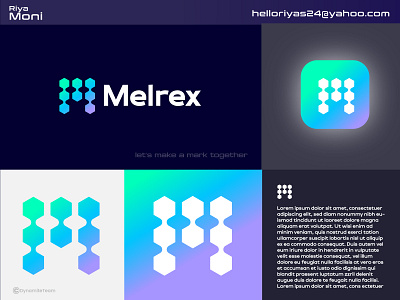 melrex logo, M letter logo a b c d e f g h i j k l abstract blockchain branding branding agency design ecommerce flat illustration logo logo design logo designer m letter logo m logo m n o p q r s t u v w x y z mark minimal tech ui vector