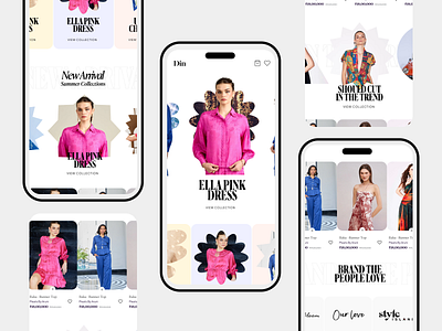 Fashion App abstract dots fashion interaction ui uipro userinterface ux uxui