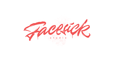 Facesick branding calligraphy lettering letters logo logotype typography vector