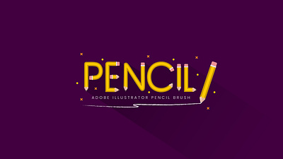 Pencil Pattern Brush - Adobe Illustrator Tutorial adobe brush custom brushes custom lettering design illustration pencil type typogaphy vector vector art vector artworks