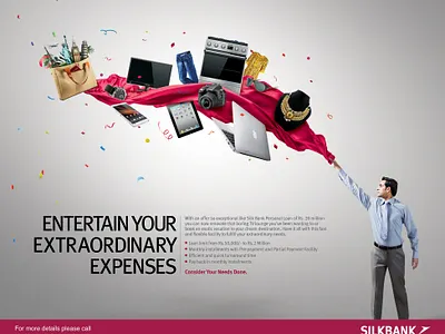 Silk Bank Print ad poster print ad print advertising