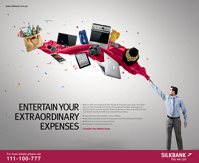 Silk Bank Print ad poster print ad print advertising