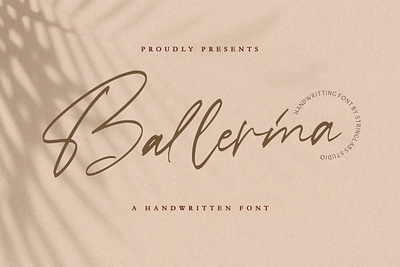 Ballerina - Signature Script Font calligraphy casual classy elegant feminime handdrawn handlettering handwritten ligature logotype luxury modern signature stylish whimsical