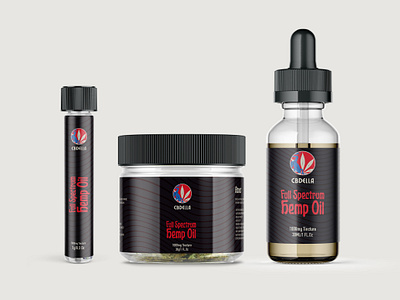 CBDELLA - HEMP OIL box brand assets brand identity branding cannabis cbd cbdoil hemp label logo marijuana mark organic packaging premium visual identity