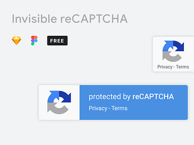 Google Invisible reCAPTCHA Library - Sketch and Figma Freebie asset captcha component design system download element figma free google invisible library protected recaptcha security sketch sketchapp symbol ui web website