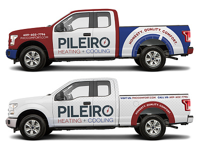 Pileiro Truck Wrap Concepts #2 adobe illustrator adobe photoshop air conditioning business design ford graphic design heating hvac illustration new jersey truck truck wrap vector vector illustration vehicle vehicle graphics vehicle wrap vehicles vinyl wrap