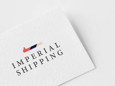 Imperial Shipping Business Card adobe brand branding creative flat graphic design illustration illustrator logo design mockup