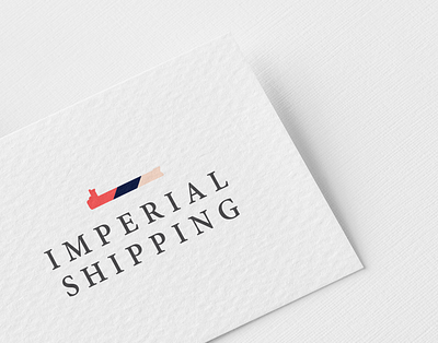 Imperial Shipping Business Card adobe brand branding creative flat graphic design illustration illustrator logo design mockup