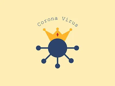 Corona Virus Logo coronavirus crown crown logo design flat flat icon icon illustration illustrator logo logodesign minimal virus