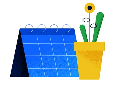 Texture Study calendar design flower icon plants procreate texture