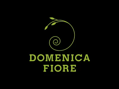 Domenica Fiore Logo domenicafiore gourmet italy logo logo design logotype mineral oil olive branch olive oil organic orvieto shells soil umbria vancouver