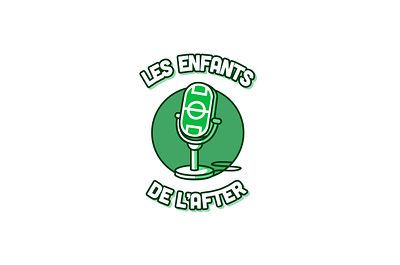 Les Enfants de l'After | Soccer Podcast | Football Podcast flat football football logo football podcast football stadium illustration logo microphone logo podcast logo soccer soccer logo soccer podcast soccer stadium stadium stadium logo