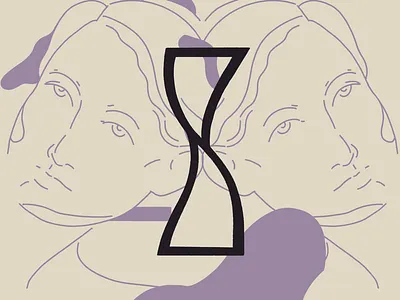 I - 36daysoftype 36daysoftype 36daysoftype i abstract composition eyes face female illustration inverted letter i lettering line minimalism pastel portrait procreate symmetrical typography wave woman