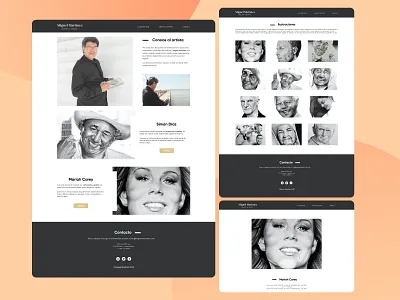 Artist Portfolio Design app branding design logo minimal portfolio portfolio design portfolio site ui ux vector web design