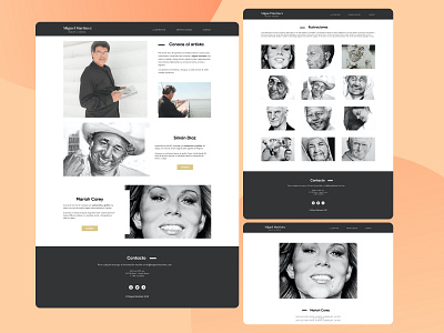 Artist Portfolio Design app branding design logo minimal portfolio portfolio design portfolio site ui ux vector web design