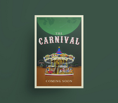 The Carnival movie poster adobe fresco adobeillustrator anthonyboydgraphics drawing fantasy movie horror movie illustration movie poster poster poster design typography vector vectorart