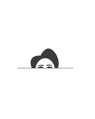 Illustration 2d art adobeillustrator design flatdesign graphicdesign hiding illustration woman