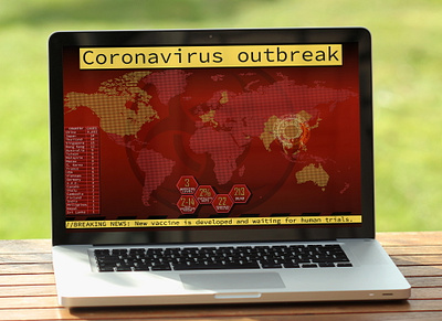 Coronavirus outbreak UI app design illustration illustrator lettering minimal ux vector web website