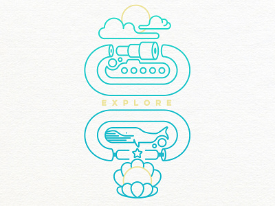 Explore illustration vector