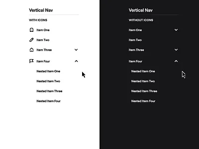 Vertical Navigation design patterns navigation ui ux