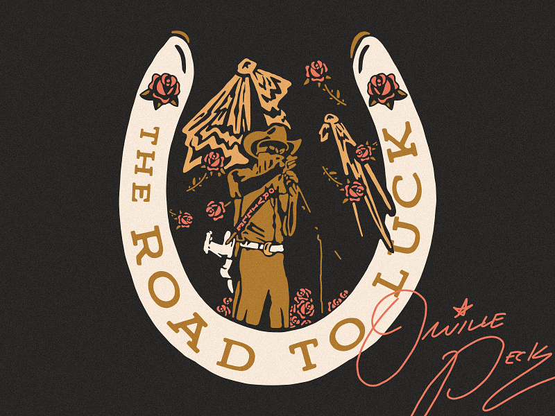 Orville Peck country country music cowboy cowboy hat horeshoe luck lucky orville peck road to luck roses