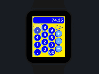 DailyUI 004 02 applewatch calculator dailyui dailyui 004 design ui ux design